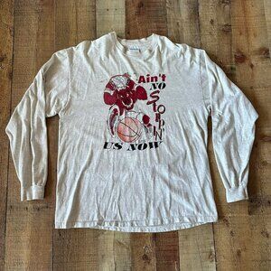 Arkansas Basketball Vintage Long Sleeve T-Shirt Size XL (1995) in Gray